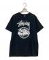 stussy（ステューシー）の古着「プリントTシャツ」｜ブラック