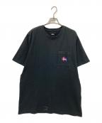 stussyステューシー）の古着「Tシャツ」｜ブラック