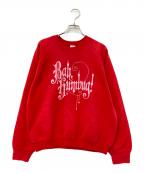 FRUIT OF THE LOOMフルーツオブザルーム）の古着「ロゴスウェット」｜レッド