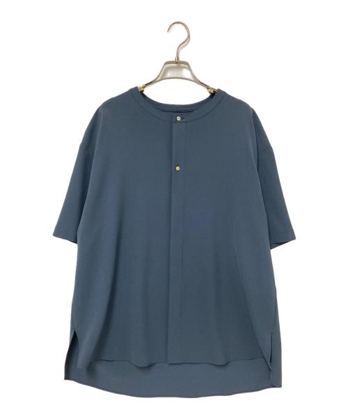 CULLNI（クルニ）CULLNI (クルニ) Stretch Twill Front Fly Like Short Sleeve Shirt グレー サイズ:1の古着・服飾アイテム