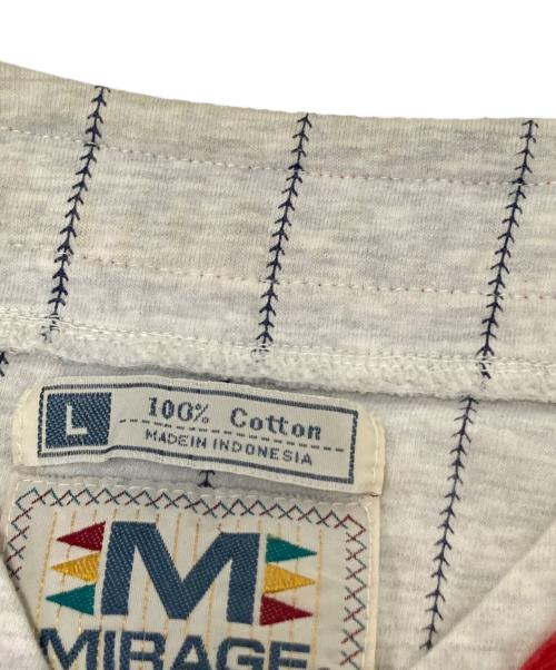 MIRAGE（ミラージュ）MIRAGE (ミラージュ) ゲームシャツ ホワイト サイズ:Lの古着・服飾アイテム