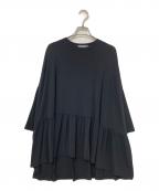 BEARDSLEYビアズリー）の古着「トロミジャージービッグTee」｜ブラック