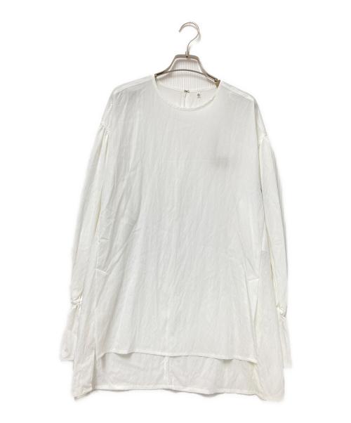 BEARDSLEY（ビアズリー）BEARDSLEY (ビアズリー) ギャザーカフスシャツ ホワイト サイズ:F 未使用品の古着・服飾アイテム