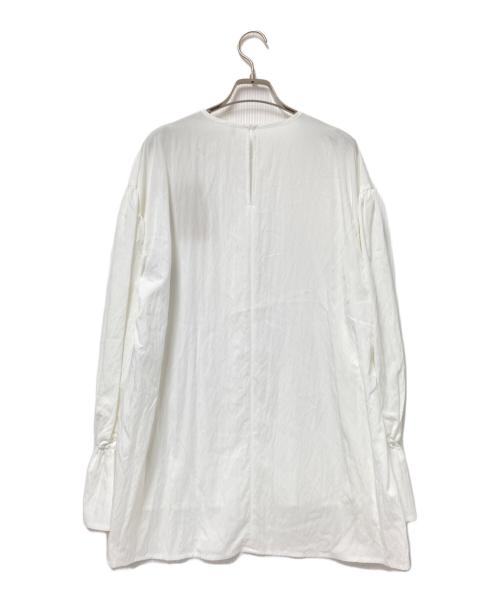 BEARDSLEY（ビアズリー）BEARDSLEY (ビアズリー) ギャザーカフスシャツ ホワイト サイズ:F 未使用品の古着・服飾アイテム