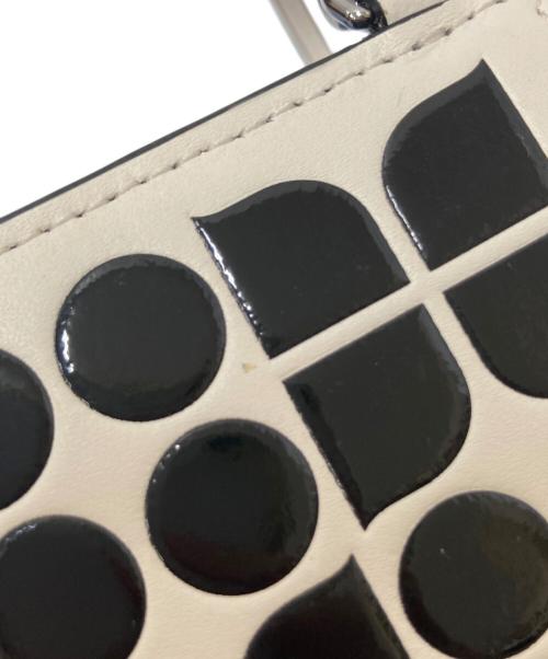 Kate Spade（ケイトスペード）Kate Spade (ケイトスペード) Noel Wristlet ベージュ×ブラック サイズ:下記参照の古着・服飾アイテム