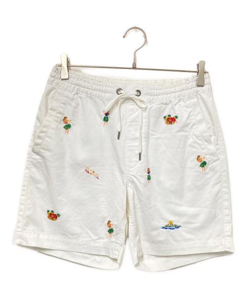 POLO RALPH LAUREN（ポロ・ラルフローレン）POLO RALPH LAUREN (ポロ・ラルフローレン) エンブロイダリーショーツ ホワイト サイズ:XSの古着・服飾アイテム