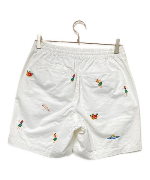 POLO RALPH LAUREN（ポロ・ラルフローレン）POLO RALPH LAUREN (ポロ・ラルフローレン) エンブロイダリーショーツ ホワイト サイズ:XSの古着・服飾アイテム