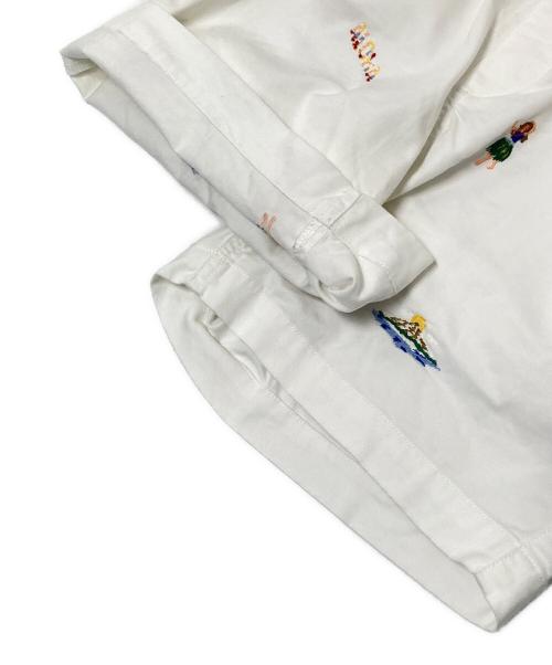 POLO RALPH LAUREN（ポロ・ラルフローレン）POLO RALPH LAUREN (ポロ・ラルフローレン) エンブロイダリーショーツ ホワイト サイズ:XSの古着・服飾アイテム