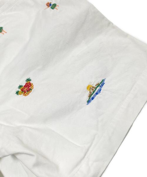 POLO RALPH LAUREN（ポロ・ラルフローレン）POLO RALPH LAUREN (ポロ・ラルフローレン) エンブロイダリーショーツ ホワイト サイズ:XSの古着・服飾アイテム