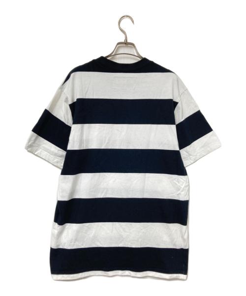 Corteiz（コーテイズ）Corteiz (コーテイズ) ボーダーTシャツ ホワイト×ブラック サイズ:Lの古着・服飾アイテム