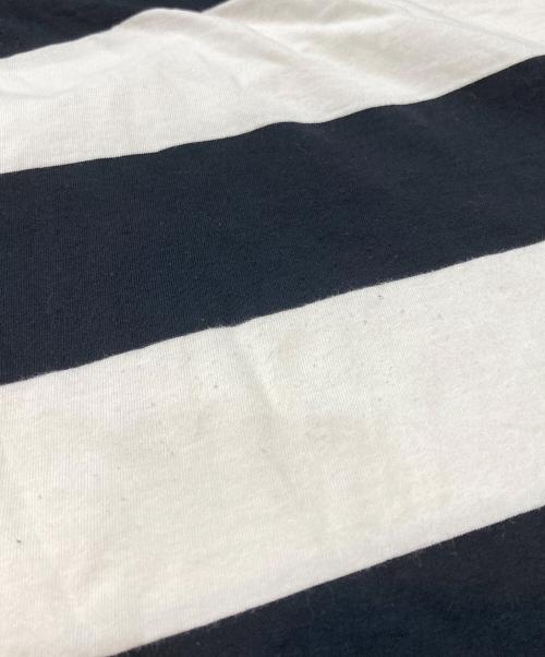 Corteiz（コーテイズ）Corteiz (コーテイズ) ボーダーTシャツ ホワイト×ブラック サイズ:Lの古着・服飾アイテム