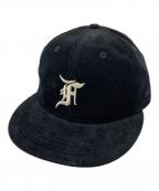 New Era×FOG ESSENTIALSニューエラ×フィアオブゴッド エッセンシャル）の古着「コーデュロイキャップ」｜ブラック
