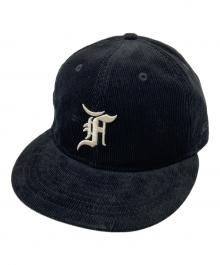 New Era×FOG ESSENTIALS（ニューエラ×フィアオブゴッド エッセンシャル）の古着「コーデュロイキャップ」｜ブラック