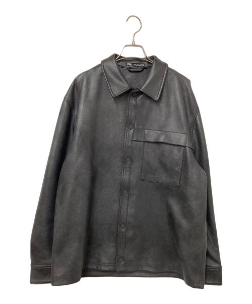 ZARA（ザラ）ZARA (ザラ) スナップボタンジャケット ブラック サイズ:US:Mの古着・服飾アイテム