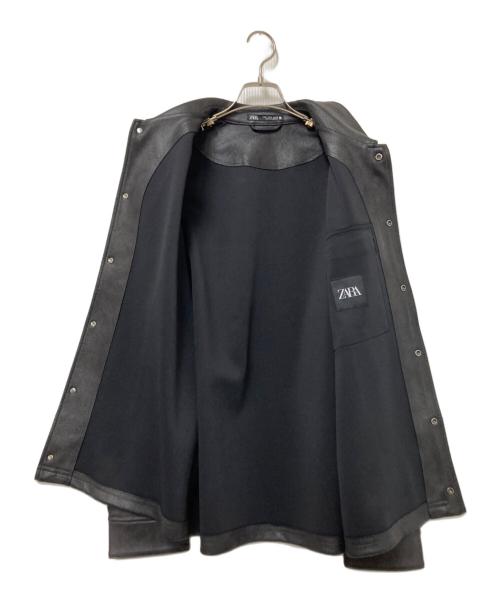 ZARA（ザラ）ZARA (ザラ) スナップボタンジャケット ブラック サイズ:US:Mの古着・服飾アイテム