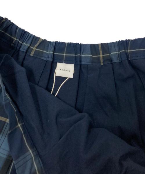 KAGURE（カグレ）KAGURE (カグレ) タイプライターチェックタックスカート ネイビー サイズ:FREE 未使用品の古着・服飾アイテム