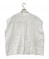 KAGURE (カグレ) リネンノースリーブワイドシャツ ホワイト サイズ:F：8000円
