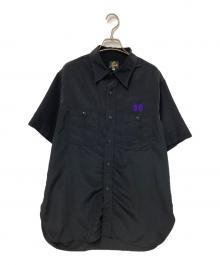 Needles（ニードルズ）の古着「エンブロイダリーシャツ」｜ブラック