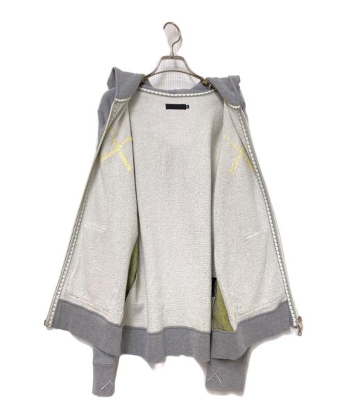Original Fake（オリジナルフェイク）Original Fake (オリジナルフェイク) KAWS (カウズ) ジップパーカー グレー サイズ:3の古着・服飾アイテム
