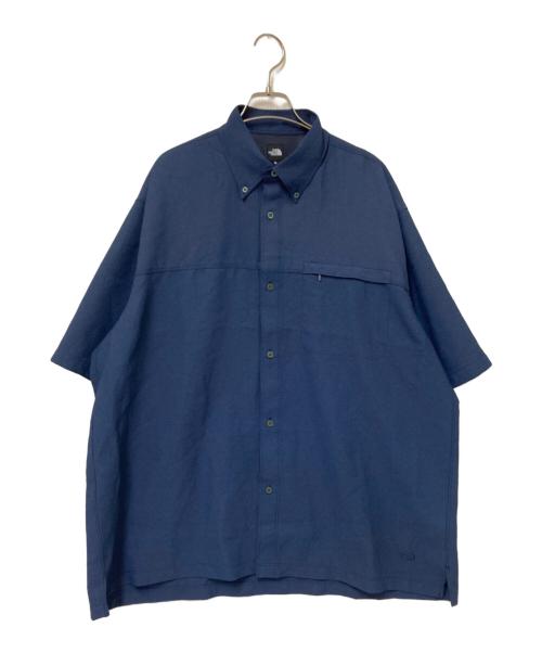 THE NORTH FACE（ザ ノース フェイス）THE NORTH FACE (ザ ノース フェイス) ショートスリーブオーニングシャツ ネイビー サイズ:XL 未使用品の古着・服飾アイテム