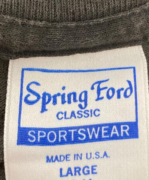 Spring Ford（スプリング フォード）Spring Ford (スプリング フォード) 80‘SバンドTシャツ ブラック サイズ:Lの古着・服飾アイテム