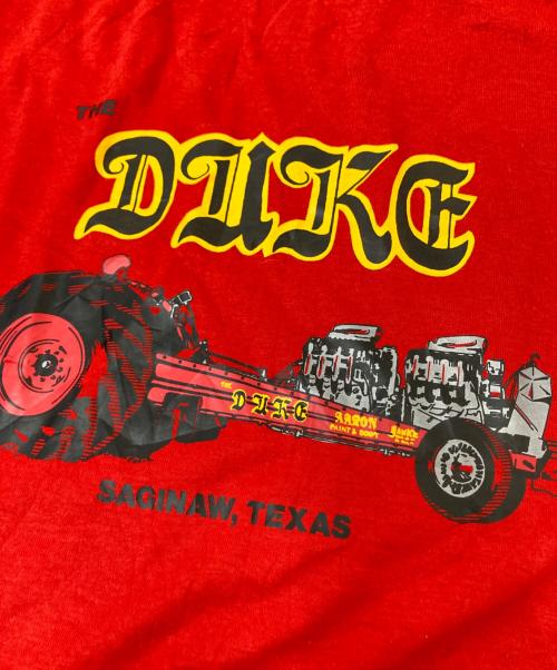 GULF COAST sportswear（ガルフコースト スポーツウェア）GULF COAST sportswear (ガルフコースト スポーツウェア) 80‘ＳプリントTシャツ レッド サイズ:Mの古着・服飾アイテム