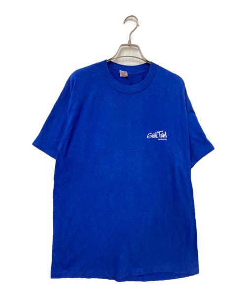 COLLEGIATE PACIFIC（カレッジパシフィック）COLLEGIATE PACIFIC (カレッジパシフィック) 80‘ＳプリントTシャツ ブルー サイズ:XLの古着・服飾アイテム