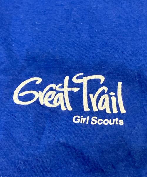 COLLEGIATE PACIFIC（カレッジパシフィック）COLLEGIATE PACIFIC (カレッジパシフィック) 80‘ＳプリントTシャツ ブルー サイズ:XLの古着・服飾アイテム