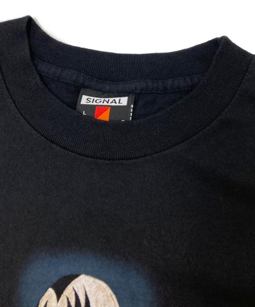 SIGNAL SPORT（シグナル スポーツ）SIGNAL SPORT (シグナル スポーツ) 90‘ＳバンドTシャツ ブラック サイズ:Lの古着・服飾アイテム
