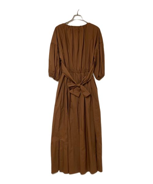 VERMEIL par iena（ヴェルメイユ パー イエナ）VERMEIL par iena (ヴェルメイユ パー イエナ) 2WAYボリュームロングワンピース ブラウン サイズ:F 未使用品の古着・服飾アイテム