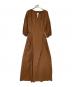 VERMEIL par iena（ヴェルメイユ パー イエナ）の古着「2WAYボリュームロングワンピース」｜ブラウン