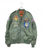 AVIREXアヴィレックス）の古着「フライトジャケット」｜グリーン