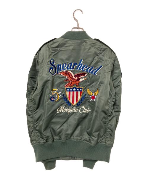AVIREX（アヴィレックス）AVIREX (アヴィレックス) フライトジャケット グリーン サイズ:XLの古着・服飾アイテム
