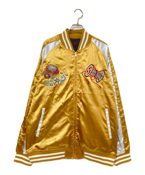 一心如鏡（イッシンニョキョウ）一心如鏡 (イッシンニョキョウ) スカジャン ゴールド サイズ:3Lの古着・服飾アイテム