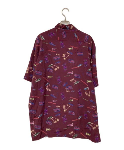 AVIREX（アヴィレックス）AVIREX (アヴィレックス) AVIATOR'S DINER ALOHA SHIRT ボルドー サイズ:XLの古着・服飾アイテム