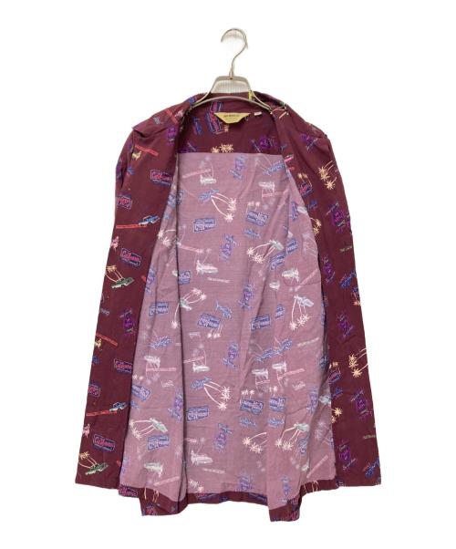 AVIREX（アヴィレックス）AVIREX (アヴィレックス) AVIATOR'S DINER ALOHA SHIRT ボルドー サイズ:XLの古着・服飾アイテム