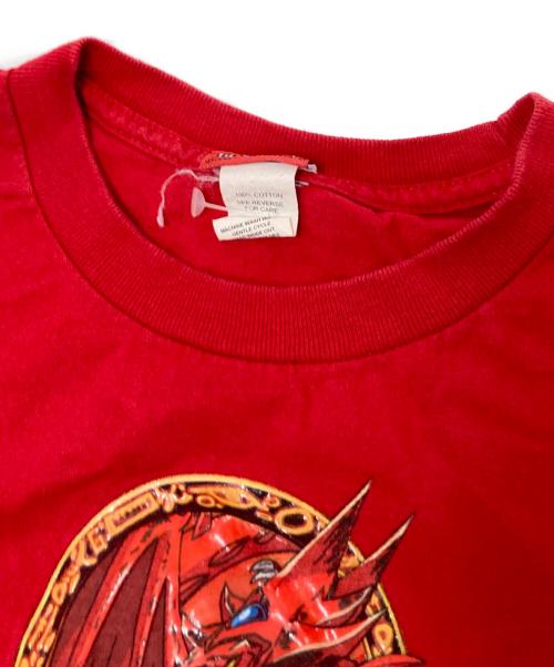 Yu-Gi-Oh!（ユウギオウ）Yu-Gi-Oh! (ユウギオウ) 90‘SアニメプリントTシャツ レッド サイズ:Lの古着・服飾アイテム