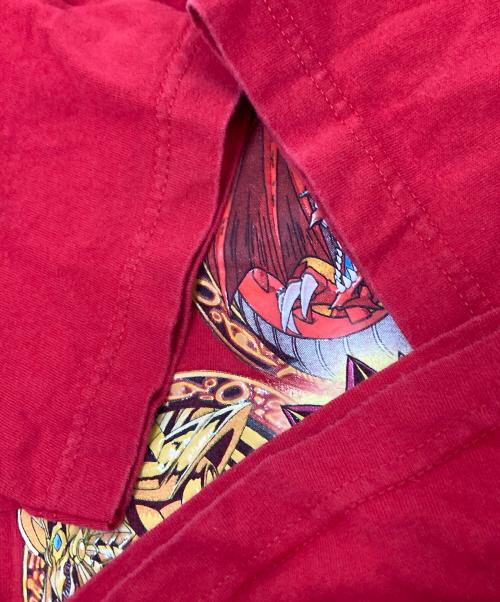 Yu-Gi-Oh!（ユウギオウ）Yu-Gi-Oh! (ユウギオウ) 90‘SアニメプリントTシャツ レッド サイズ:Lの古着・服飾アイテム