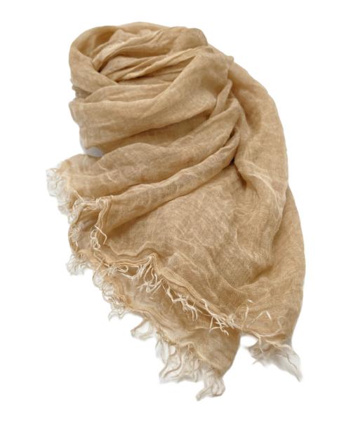 FALIERO SARTI（ファリエロサルティ）FALIERO SARTI (ファリエロサルティ) モダールシルク大判スカーフ ベージュ サイズ:下記参照の古着・服飾アイテム
