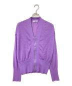 MACPHEEマカフィー）の古着「ライレーヨン ジップアップカーディガン」｜パープル