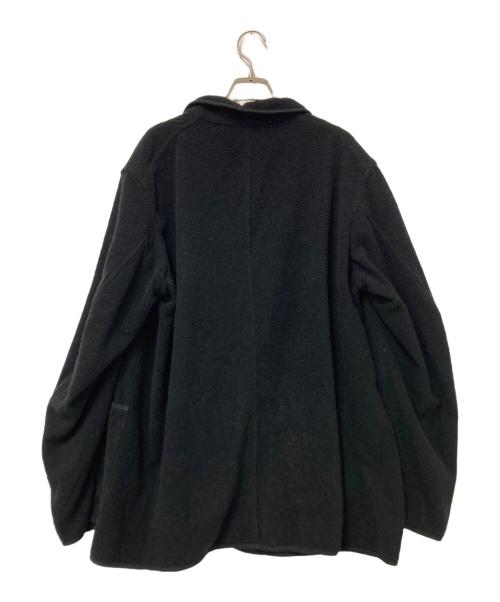 COMOLI（コモリ）COMOLI (コモリ) シルクパイルスモーキングジャケット ブラック サイズ:2の古着・服飾アイテム