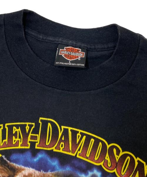 HARLEY-DAVIDSON（ハーレーダビッドソン）HARLEY-DAVIDSON (ハーレーダビッドソン) プリントTシャツ ブラック サイズ:Lの古着・服飾アイテム