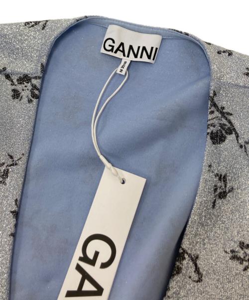 GANNI（ガニー）GANNI (ガニー) カシュクルーチュニックワンピース シルバー サイズ:32の古着・服飾アイテム