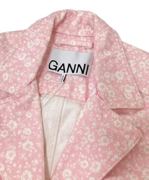 GANNI（ガニー）GANNI (ガニー) 花柄デニムジャケット ピンク サイズ:32 未使用品の古着・服飾アイテム