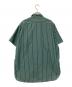 BEAMS PLUS (ビームスプラス) WORK Short Sleeve Stripe T/C グリーン サイズ:L：7000円