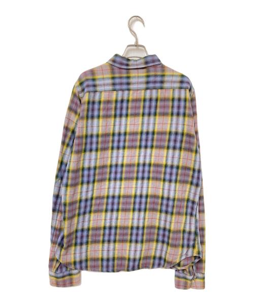 A BATHING APE（ア ベイシング エイプ）A BATHING APE (ア ベイシング エイプ) チェックネルシャツ パープル サイズ:Lの古着・服飾アイテム