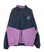 NBAエヌビーエー）の古着「ナイロンジャケット」｜ブラック×パープル