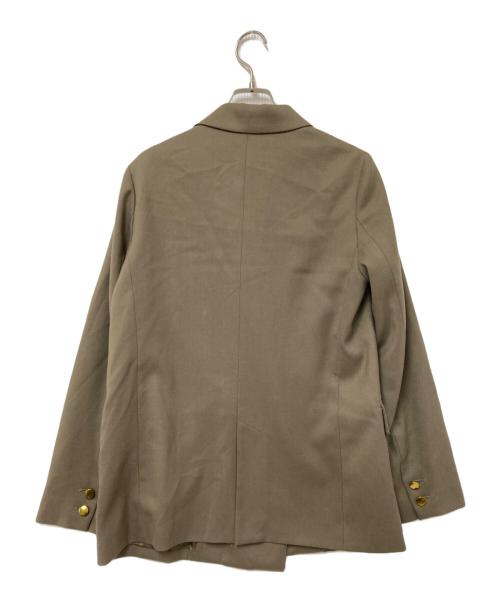 Noble（ノーブル）Noble (ノーブル) ウールミルドピークドラペルジャケット ブラウン サイズ:38の古着・服飾アイテム