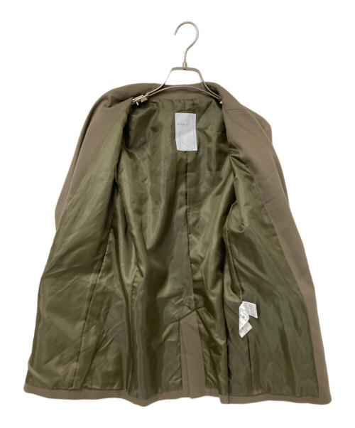 Noble（ノーブル）Noble (ノーブル) ウールミルドピークドラペルジャケット ブラウン サイズ:38の古着・服飾アイテム