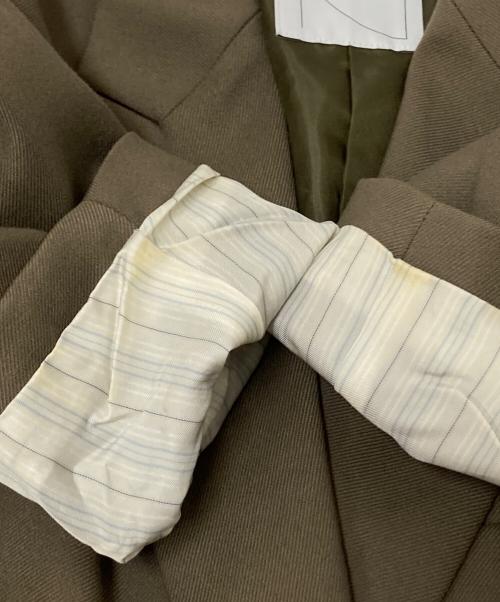 Noble（ノーブル）Noble (ノーブル) ウールミルドピークドラペルジャケット ブラウン サイズ:38の古着・服飾アイテム